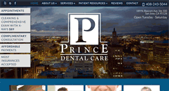 Desktop Screenshot of princedentalcare.com